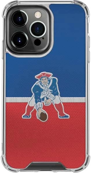 Skinit Clear Phone Case Compatible with iPhone 13 Pro - Officially Licensed NFL New England Patriots Vintage Design