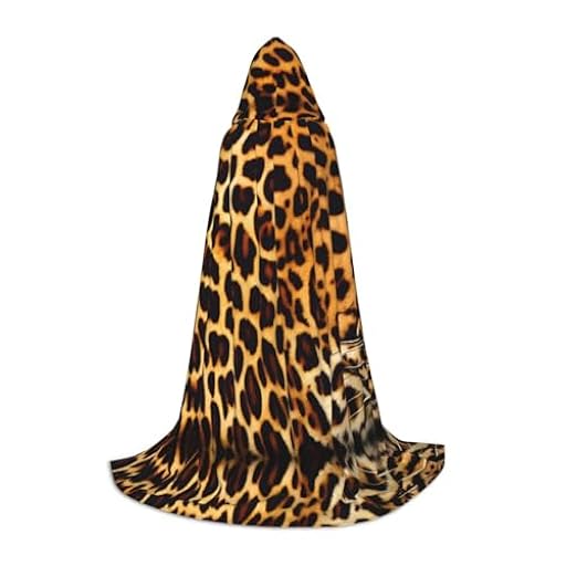 Capa de rayas en la capucha de leopardos, capa con capucha, bruja, mago, cuervo, vampiro, cosplay, Negro -, Small | Ya disponible en tu tienda friki favorita! En mundofriki.es!