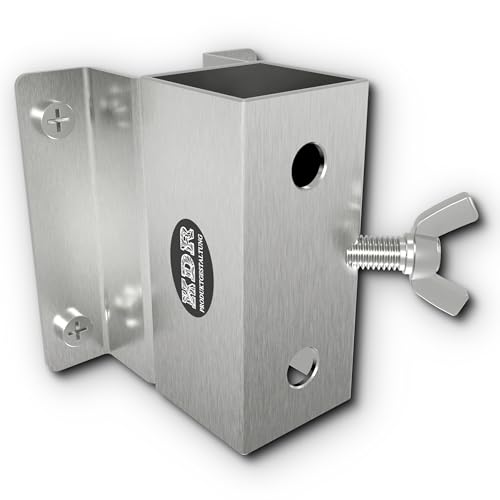 KDR Sonnenschirmhalter aus Edelstahl – Wandhalterung für Sonnenschirme bis Ø 270 cm – Rostfreie Balkonhalterung mit Stabiler 3-Punkt-Fixierung – inkl. Schrauben & Dübel