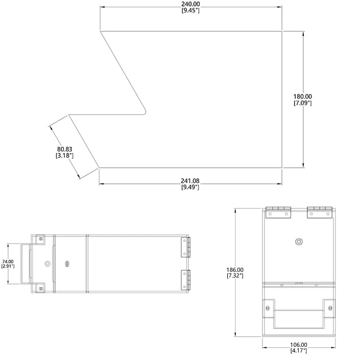 FixtureDisplays® 4 X 12 X 7" 1.1 Gallons Clear Acrylic Hinged Candy Bulk Bin, Coffee, Grain, Spice, Beans 100857-1D