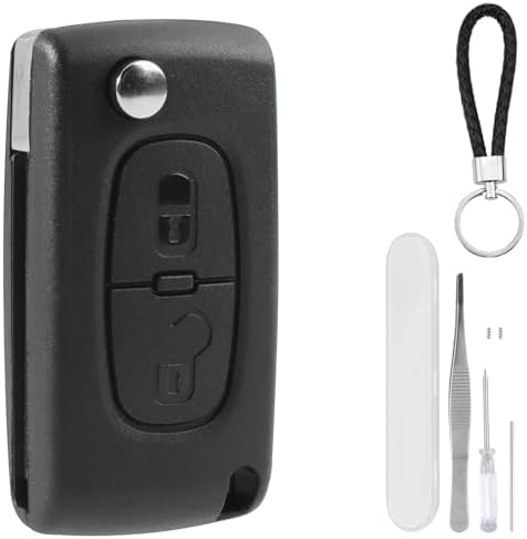 GUSCIO 3 Tasti Lama Piatta Con Vano Batteria Citroen C2 C3 C4 C5 C6 - Foto 4