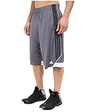 adidas Men's Basketball 3G Speed 2.0 Shorts, Onix/Black, Large