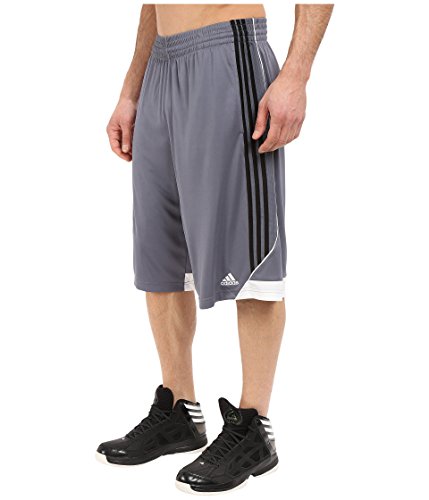 adidas Men's Basketball 3G Speed 2.0 Shorts, Onix/Black, Large