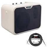 JOYO 10W Portable Bass Amplifier with 15ft Bass Guitar Cable Mini Bass Practice Amp Battery Powered Combo Bass Amp MA-10B Dual Channel (CMA10B)