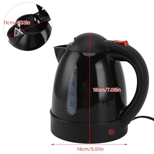 Hervidor eléctrico 1L 150W negro para auto 12V miniatura 2