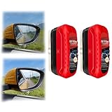 2PC Automotive Windshield Cleaner Set - Oil Film Removal Brush & Anti-Fog Rain Repellent Glass Cleaning Board for Car Windows, Ensures Crystal Clear Visibility in All Weather Conditions