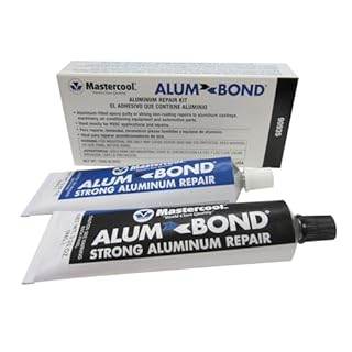 Mastercool 90935 Alum Bond Aluminum Repair Compound – High-Strength Aluminum-Filled Epoxy for Castings, Radiators, Tanks & Engine Components – Machinable Metal Repair Solution