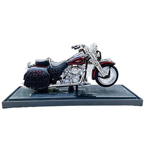 Modèle moto Harley Davidson 1998 FLSTS en alliage pour décoration de bureau rétro - 7