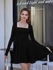 DAAWENXI Women's Sexy Long Sleeve Mini Dress Squar... #1