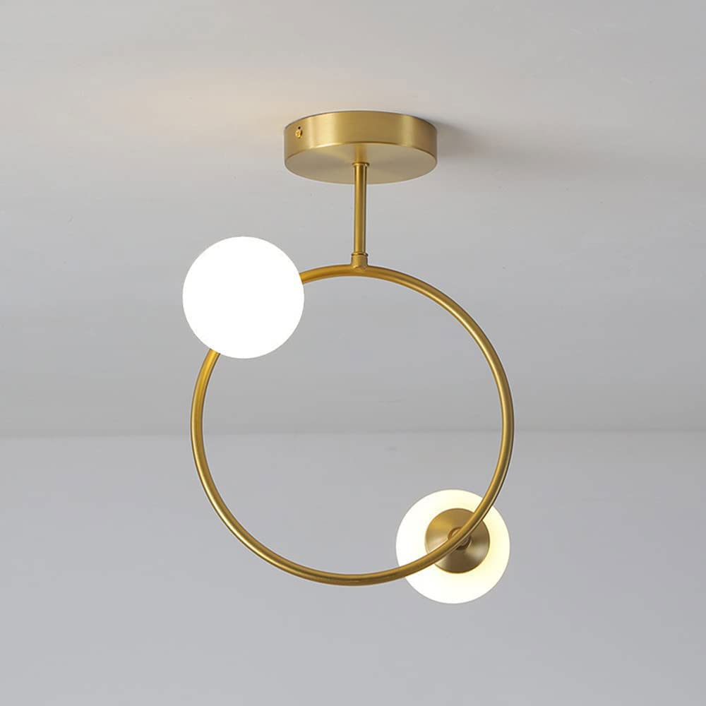 Luminaire de plafond pour couloir d'entrée en laiton raffiné