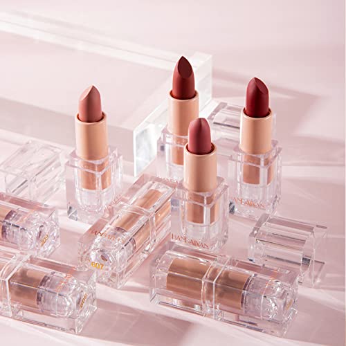 Nude Lipstick Matte Lipstick Long Lasting, Waterproof Non Stick Cup Velvet Lipstick Lip Gloss, Not Fade Non Drying Lipstick for Girls Women - Image 7