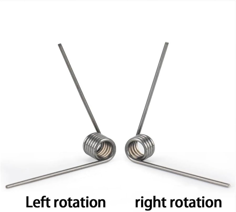 10個 左 65Mn スチール V トーションスプリング 外径: 5mm-12mm ワイヤー径: 1.0mm 90&ordm; 長さ: 3mm