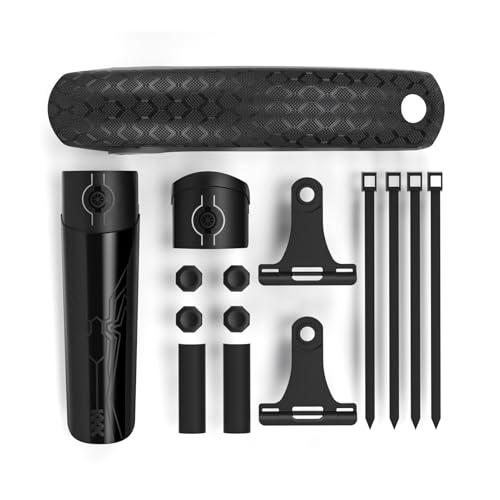 doorslay Adjustable Mudguards for Mountain Bike Fenders Easy Installation and Removal Fits 26/27.5/29 Inch Tires Lock Buckle and Scale Adjustment Premium Plastic (Single Pack (for rear wheels