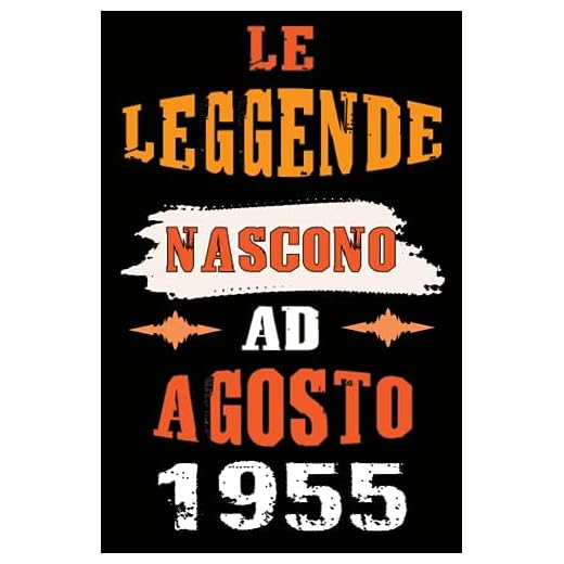 Le leggende Nascono Ad Agosto 1955: Idea Regalo di compleanno 68 anni originale per donne e uomini / Quaderno a righe"