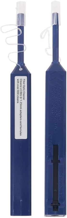 10Gtek 1 Pack 30M OM3 LC to LC Fiber Patch Cable and 1 Pack of Fiber Optic connectors Cleaner Pen