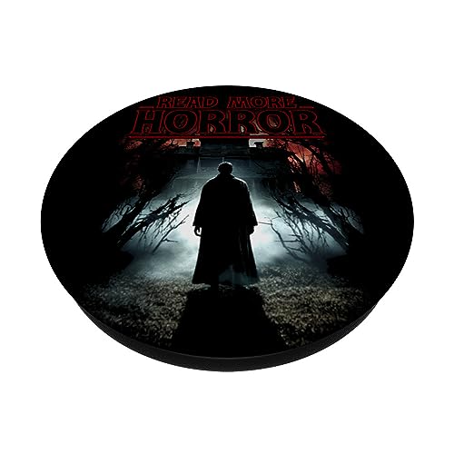 Read More Horror Classic Horror Book Cover Parody PopSockets Swappable PopGrip, Black - Image 2