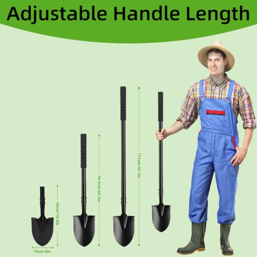 Pala pequeña para jardinería mango acero 43.7 pulg miniatura 3