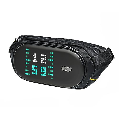 MOCHILA DIVOOM COM PAINEL EM ARTE PIXEL PIXOO SLINGBAG-C PRETO