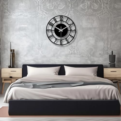 Image of Home Decoration European Peacock Analog Wall Clock Crystal Luxury Living Room Creative Personality Art,Metal,Blue,Birds (Style-12, 60CM)