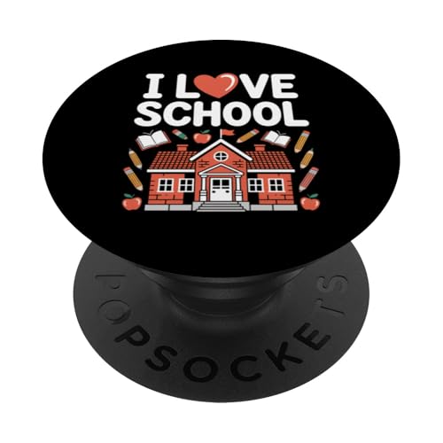 Ya en manzanajugosa.com: I Love School Apple Pencil Books Educación PopSockets PopGrip Adhesivo
