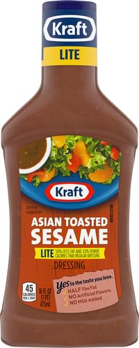 Image of Kraft Reduced Fat Asian Toasted Sesame Dressing, 16 fl oz Bottle (Pack of 6)