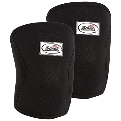Schiek Sports Model 1170 Knee Sleeves - 5mm Neoprene Knee Compression Sleeves for Weight Lifting