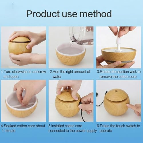 Image of Essential Oil Diffuser for Home 300ml, Ultrasonic Aroma Oil Diffuser for Home Electric with 7 LED Light, Cool Mist Air Humidifier & Fragrance Diffuser (Multicolor)