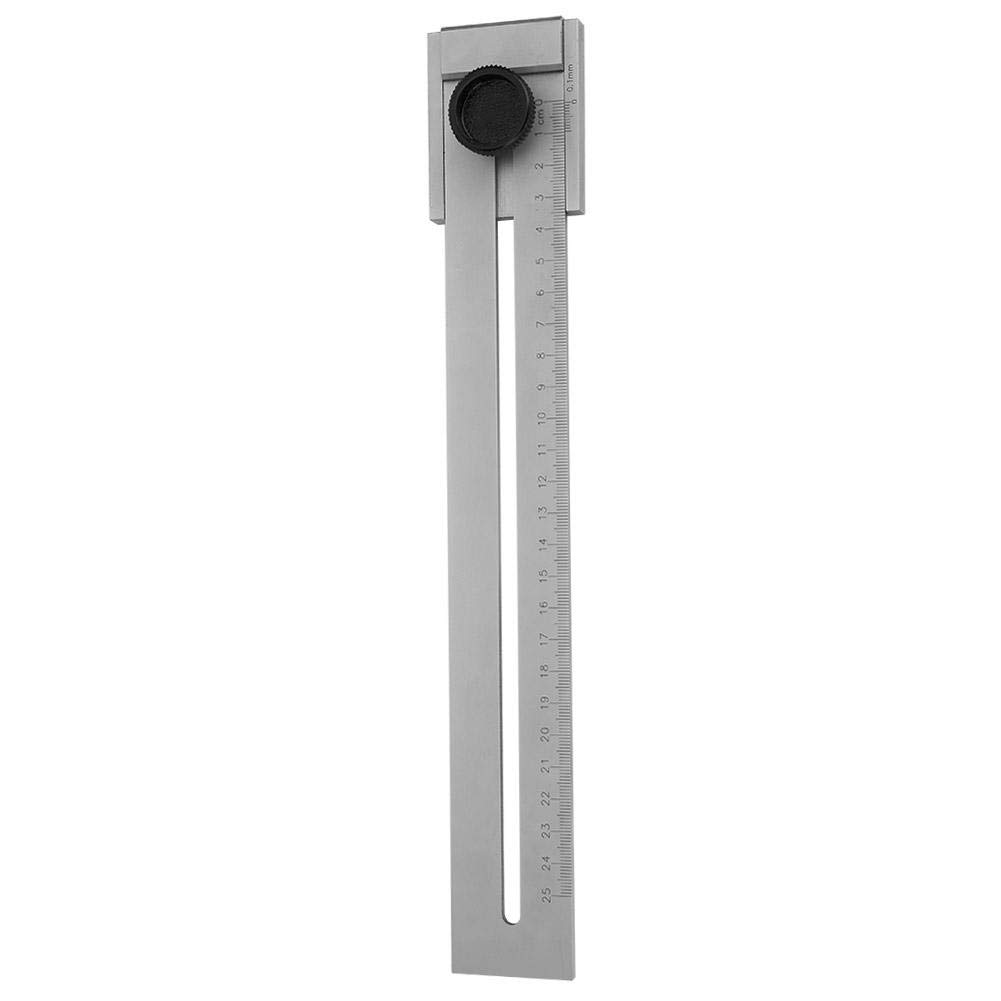 Trusquin de Traçage Métal, 0-250mm Plage de Mesure Jauge de marquage en Acier au Carbone Outils de Mesure pour le Travail du Bois, Trusquin de Menuisier