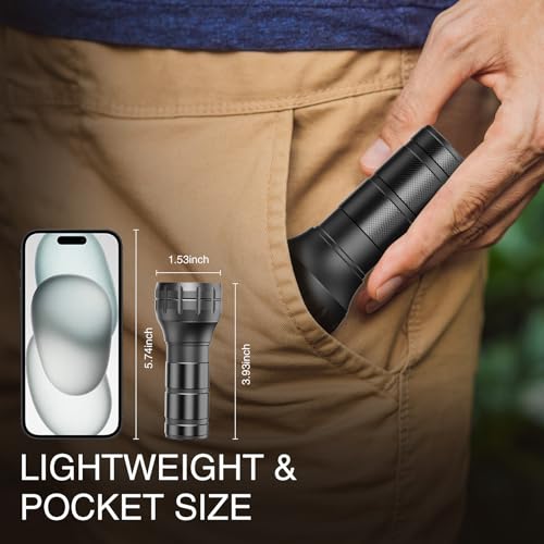 image for COSOOS Black Light UV Flashlight, 21 LED Handheld UV Light, 395nm Mini