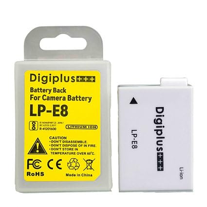 Digiplus LP-E8 (7800 mAh) Rechargeable Li-ion Batteries for Canon Camera and Digital Camcorders (LP-E8)