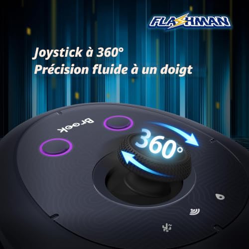 Brook Flashman Joystick GPS virtuel pour iPhone (iOS 17 +), contrôleur de localisation Bluetooth avec téléport, itinérance intelligente, croisière, partage de coordonnées, pas de jailbreak – vue 3