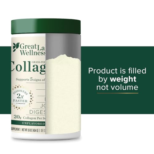 Great Lakes Wellness Collagen Peptides Powder, Unflavored, 16 oz