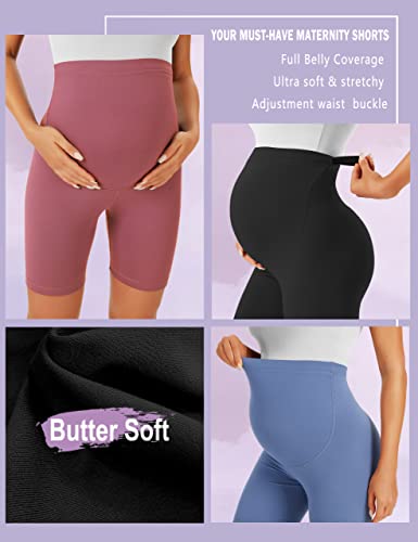 Bonvigor Maternity Shorts Over The Belly Biker Workout Yoga Active Athletic Pregnancy Short Pants Lounge Pajama #TOP4