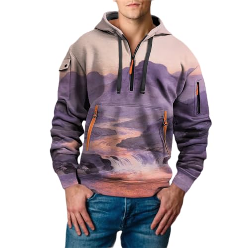 Ropa de verano hombre sudadera con capucha informal y moderna manga larga