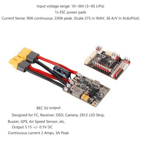 Image of HolyBro Kakute H743 Wing INAV Ardupilot Flight Controller Advanced 3-8S LiPo Compatible, Dual Firmware Support for RC Airplane, Fixed-Wing Drones & DIY Projects (With Pin Header, Professional Grade)
