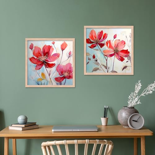 Image of kotart - Paintings wall decoration Wall frames for home decor Set of 2 Multicolo Size- (10x10) (13x13 inch, J)