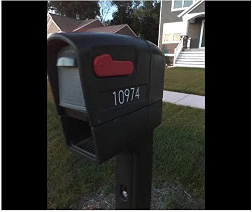 2-2" Custom Reflective Mailbox Numbers Decals, White or Black