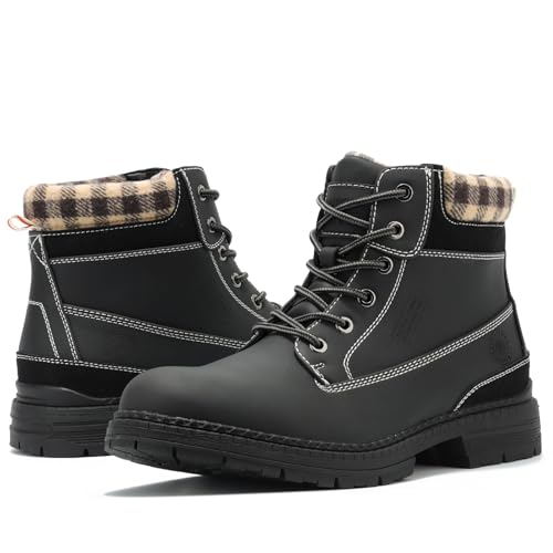 ANJOUFEMME Winter Hiking Boots Men Waterproof, Warm Work Trekking Boots for Men2