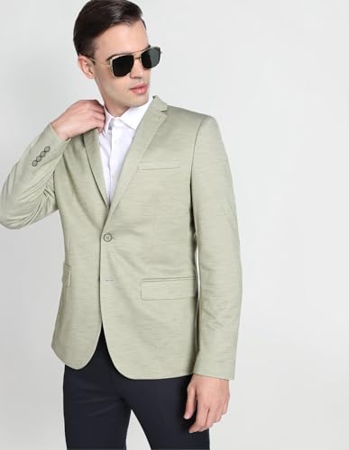 Image of Arrow Heathered Notch Lapel Collar Blazer