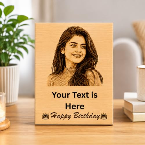 Image of Customized Personalised Engraved Wooden Photo Frame For Gift, All Shapes and Sizes for Everyone (Normal-6x4-Desi-1)