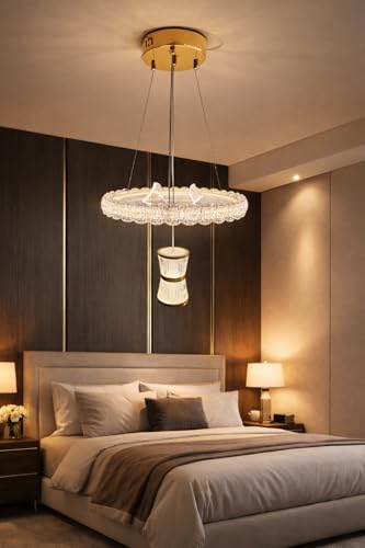 Image of Modern 20248 LED Pendant Chandelier Light | Warm White Decorative Lighting Fixture Contemporary Hanging Lamp | Ideal for Dining Room,Living Room,Kitchen Island & Hall