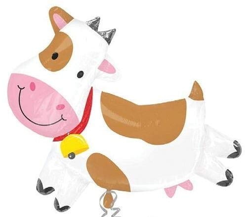 Toyland® 109cm (43") Patch Cow Shaped Foil Balloon - Childrens Party Decoration