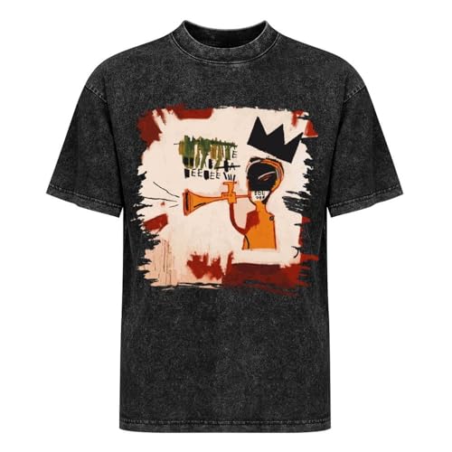 Men's Vintage Oversized Short Sleeve Novelty Loose T Shirt Tee Tops3