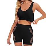Conjunto ropa Interior Sujetador Carrera Yoga Fitness Mujeres Conjunto bragas portivas sólidas alta elasticidad X-116 Black XX-Large