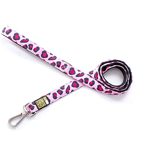 Max & Molly Leopardo Rosa | diseño único | cómodo | Seguro | Neopreno Acolchado | Deportivo y Elegante | Correas clásicas