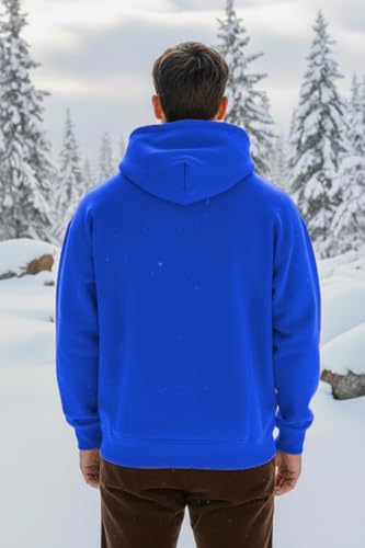 Image of 350 GSM Heavyweight 100% Cotton Hoodie for Men and Women | Bio Washed Full Sleeve Hooded Sweatshirt | Warm Winter Casual Regular Fit Hoodie | Made in India | S to XXL