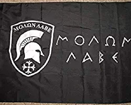 Ruffin Flag Company3x5 Greek Molon Labe Come and Take It Embroidered 600 Denier 3 x 5 Foot