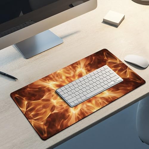 Mouse Pad Gaming Diseño Llama 60x30 cm Antideslizante miniatura 5