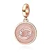 Rose Gold Zodiac Sign Charms 925 Sterling Silver Constellation Dangle Charm for European Bracelet (Cancer)