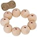 120 Pcs Unfinished Natural Solid Round Wood Spacer Beads Round Ball 1 inch Diameter Wooden Loose Beads Balls for DIY Art & Craft Project and Jewelry Making